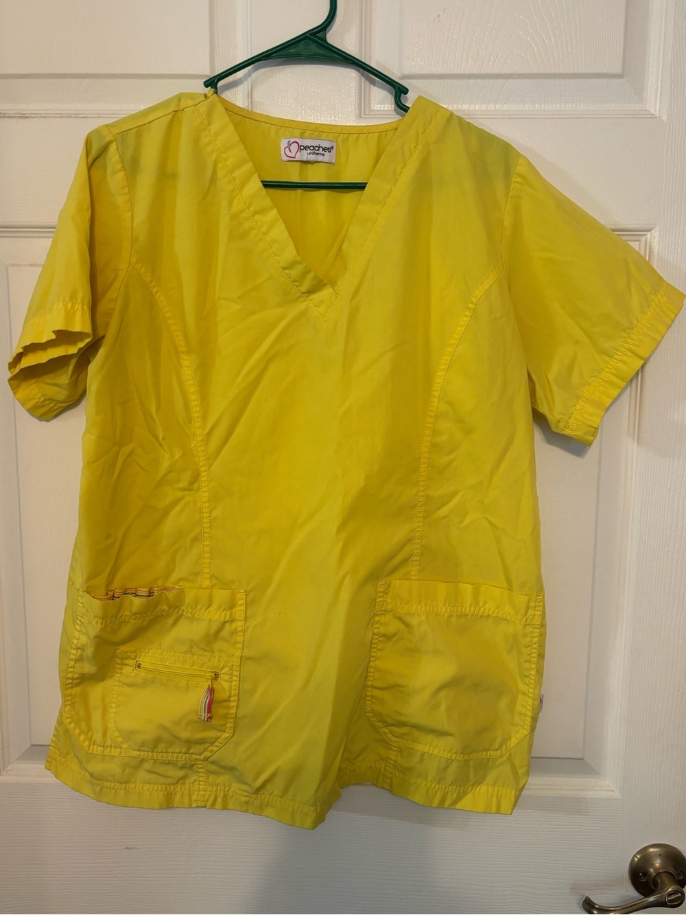 Peaches Uniforms Yellow Work Top
